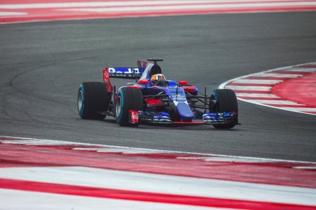 Carlos Sainz of Spain and Scuderia Toro Rosso drives the STR10 in Misano, Italy on February 22, 2017